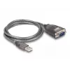 DeLOCK 61400 Kabeladapter USB A RS-232 Schwarz