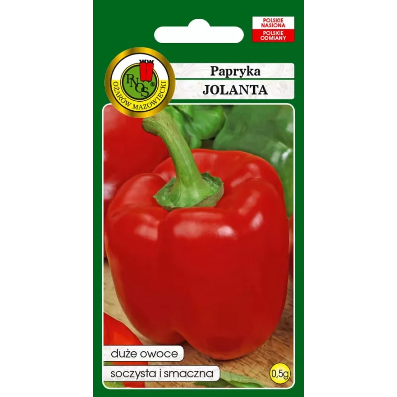 Samenpackung Seklos LT Paprika Jolanta 0,5 g – Süßpaprikasamen für den Anbau