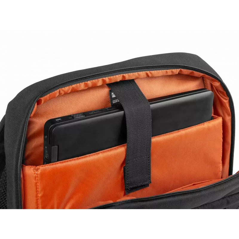 NATEC Niala Ginger Orange 39,6 cm (15,6) Rucksack Schwarz