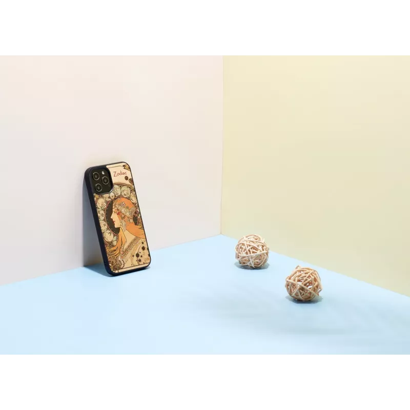 Handyhülle man and wood für iPhone 12 Pro Max — zodiac Schwarz