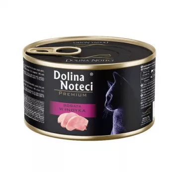 Dolina Noteci Premium reich an Pute Nassfutter für Katzen 185 g