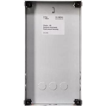 Siedle GU CL 04-0 - Montagebox - Schwarz - Edelstahl - Siedle - Verzinkter Stahl - 154 mm - 65 mm (210007734-00)