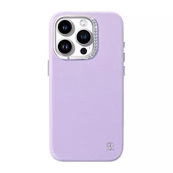 Schutzhülle Joyroom PN-15F1 für iPhone 15 Pro Max, lila, passgenau mit Aussparungen