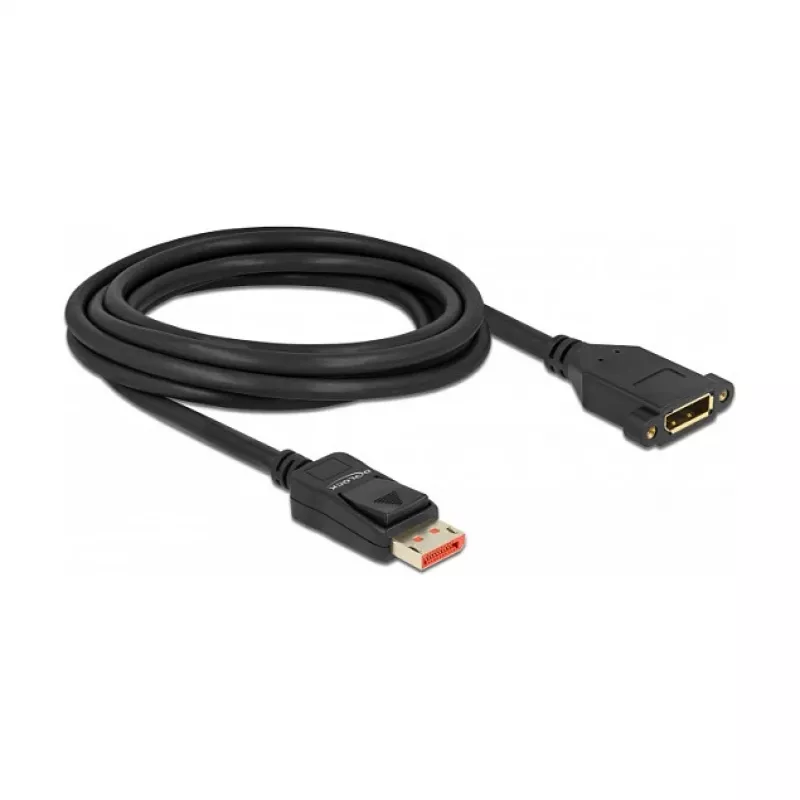 DisplayPort-Verlängerungskabel Panel-Montage DeLOCK 87098 8K 60 Hz 3 m