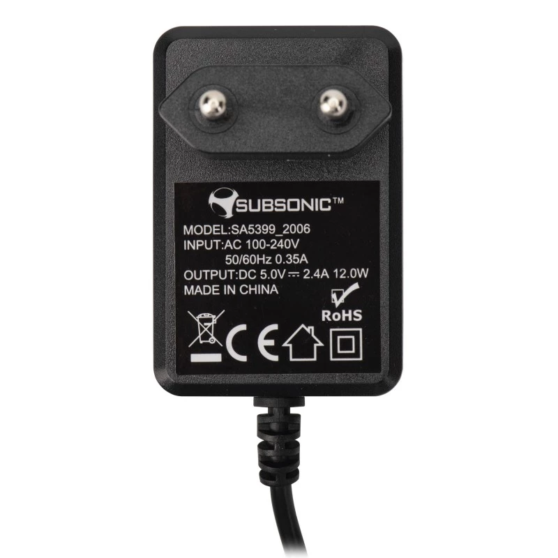 Wandladegerät SUBSONIC SA5399 15W kompaktes Design für Switch-Geräte
