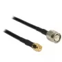Koaxialkabel DeLOCK 89510 RG-58 C/U 2.5 m TNC SMA Schwarz
