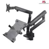 Duale Monitor- und Laptop-Tischhalterung MACLEAN MC-813 für 17–32 Zoll Bildschirme, VESA 75x75/100x100