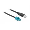 HSD Z Kabel Buchse auf USB 2.0 Typ-A Stecker 1m DeLOCK