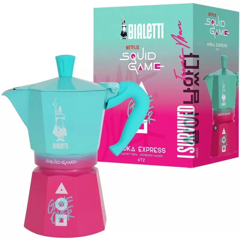 Moka pot Bialetti 0005393 Aluminium Blue Pink