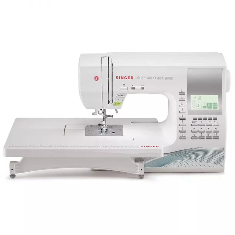 Nähmaschine SINGER Quantum Stylist 9960 — 600 Stichmuster, 13 automatische Knopflochprogramme, Freiarmsystem