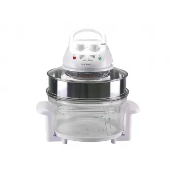 Elektrischer Dampfgarer Beper BF.640 2-stöckig, einstellbarer Timer, Tisch-Dampfgarer