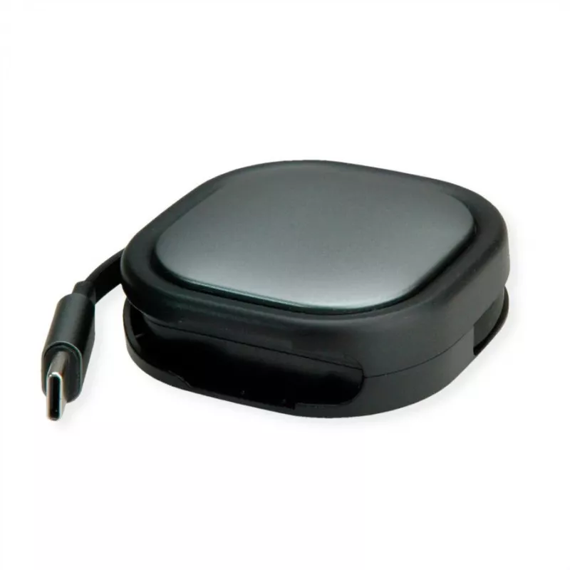 ROLINE USB2.0 Aufrollbares Kabel C-C ST/ST 1,2m – Kabel – Digital/Daten (11.02.8420)