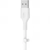 Kabel Belkin Cbl Scicone USB-A LTG 2M blc Weiß USB A USB C Lightning