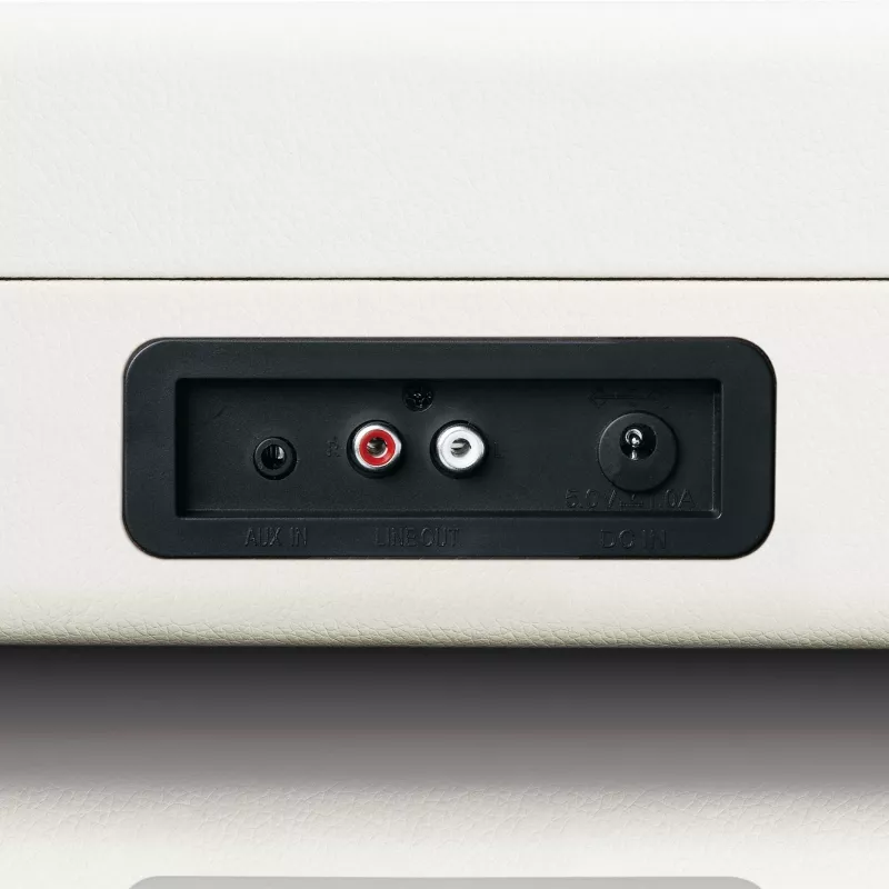 Riemengetriebener Plattenspieler Lenco TT-115CR creme — Koffer-Plattenspieler, USB-Aufnahme, Bluetooth 5.0, 33/45/78 U/min