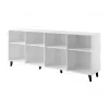 BARI Kommode 200x42x82 weiß matt