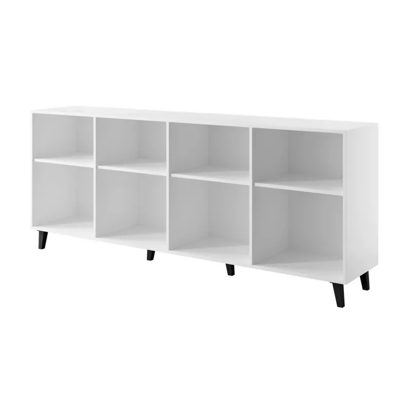BARI Kommode 200x42x82 weiß matt