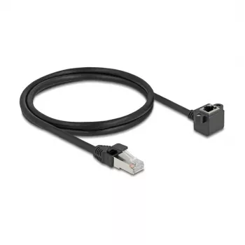 Netzwerkkabel DeLOCK 81097 RJ-45 Cat6 1 m Schwarz