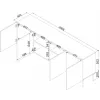 Cama Kommode ISLA 200x40x75 matt schwarz