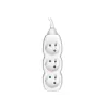 Tracer PowerCord Verlängerungskabel, 3 Steckdosen, 3 m, Weiß