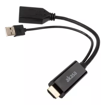 HDMI-auf-DisplayPort-Adapterkabel Akasa AK-CBHD24-25BK