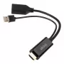 HDMI-auf-DisplayPort-Adapterkabel Akasa AK-CBHD24-25BK