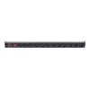 Intellinet Vertikale Rackmontage 12-Ausgang Power Distribution Unit (PDU), EU CEE 7/3 Steckdosen, mit Ein-/Ausschalter und Überlastschutz, integriertes 1,8m Netzkabel mit EU CEE 7/4 Stecker