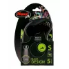 FLEXI Schwarz Design S - Rollleine - 5 m