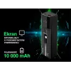 Tragbare Powerbank TRACER Quant 10000 mAh Li-Ion, PD & QC3.0, 3 Anschlüsse (2×USB-C, 1×USB-A), 100W, Schwarz