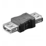 Microconnect USBAFAF Kabeladapter USB A Schwarz