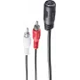 Audiokabel ShiverPeaks BS10501 0,2 m DIN (5-polig) 2 x Cinch Schwarz