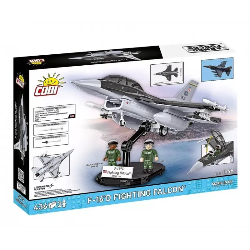 Baukasten Cobi F-16D Fighting Falcon, 436 Teile, Maßstab nicht angegeben