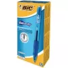 Kugelschreiber BIC 829158 — Clip-on einziehbar, blaue Tinte, transparenter Schaft, 12er-Pack