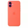 iPhone 16 Plus Silikon Case mit MagSafe - Mandarine