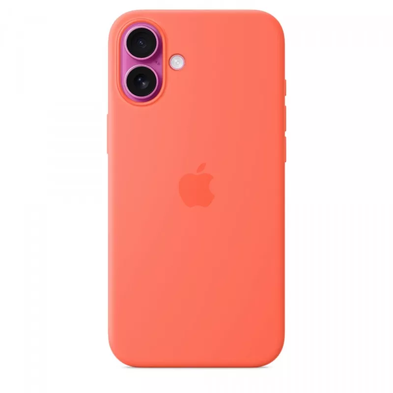 iPhone 16 Plus Silikon Case mit MagSafe - Mandarine