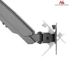 Schreibtisch-Monitorhalterung MACLEAN MC-775 für 32 Zoll (81,3 cm) Bildschirme, VESA 75x75–100x100, bis 8 kg, grau