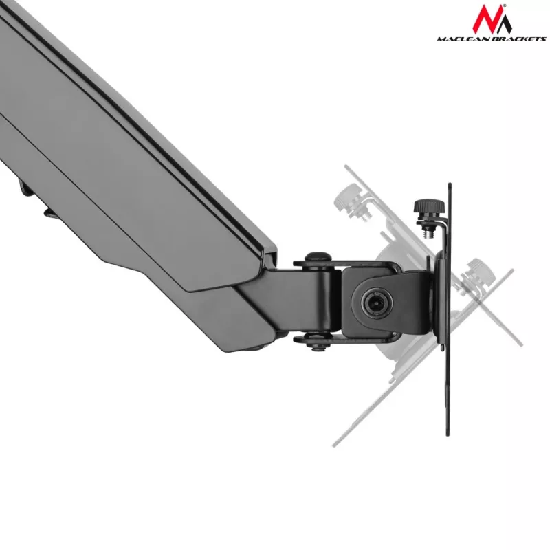 Schreibtisch-Monitorhalterung MACLEAN MC-775 für 32 Zoll (81,3 cm) Bildschirme, VESA 75x75–100x100, bis 8 kg, grau
