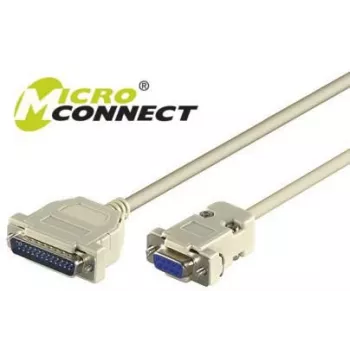 Microconnect IBM029 serielles Kabel Grau 3 m DB-9 DB-25