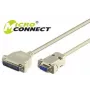 Microconnect IBM029 serielles Kabel Grau 3 m DB-9 DB-25