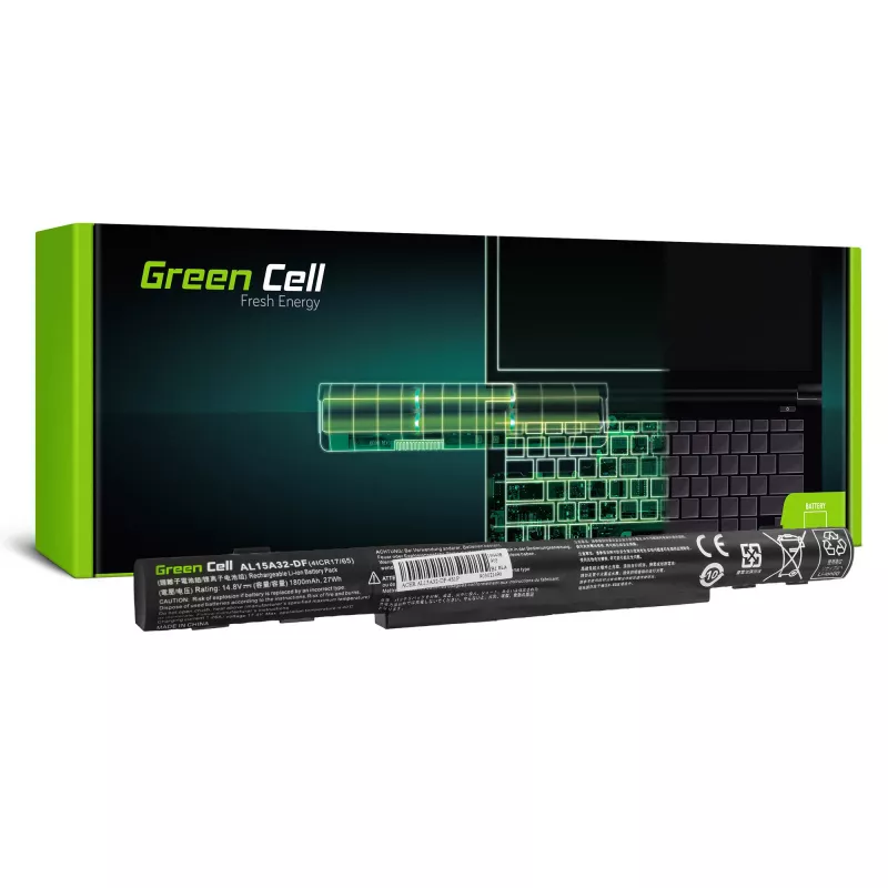 Batterie Grün Cell AC68 für Acer E5-573 E5-573G E5-573TG V3-574 V3-574G TravelMate P277