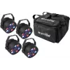 LED PAR-Lichtset EUROLITE 4x LED PARty Spot (Modell 20000539) mit Softbag