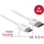 HDMI-Kabel DeLOCK 85141 0,5 m HDMI Typ A Typ C Weiß