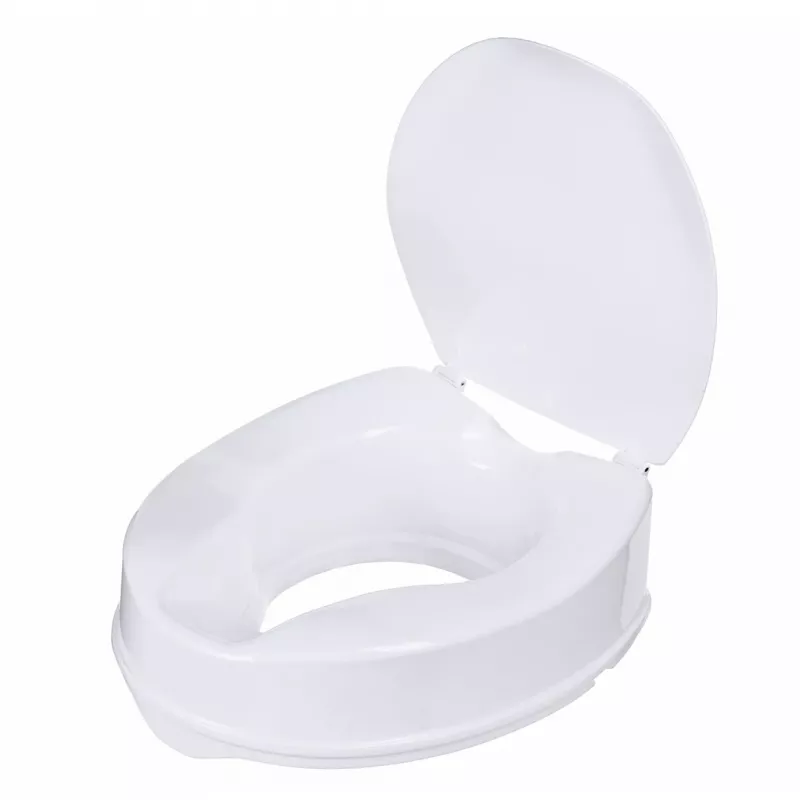 ActionMED NT10AM Toilettensitzerhöhung mit Deckel, 10 cm