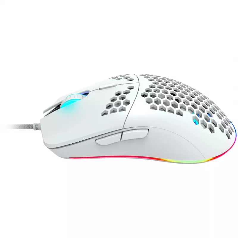 CANYON Puncher GM-11, Gaming-Maus mit 7 programmierbaren Tasten, Pixart 3519 optischer Sensor, 4 DPI-Stufen bis zu 4200, 5 Millionen Klicks Lebensdauer, 1,65 m Ultraweave-Kabel, UPE-Füße