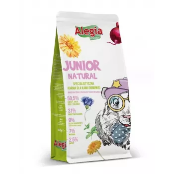 ALEGIA Junior Natural - Futter für Hausmeerschweinchen - 650g