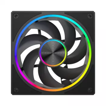 Gehäuselüfter MODECOM VOLCANO LOOP 120 ARGB, 120 mm, PWM, 400–1400 U/min, Schwarz