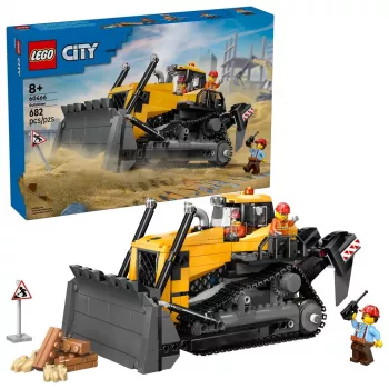 Spielzeug-Bau-Bulldozer LEGO 60466, City-Serie, 682 Teile, 3 Minifiguren, empfohlenes Alter 8+, Größe 120×240×130 mm