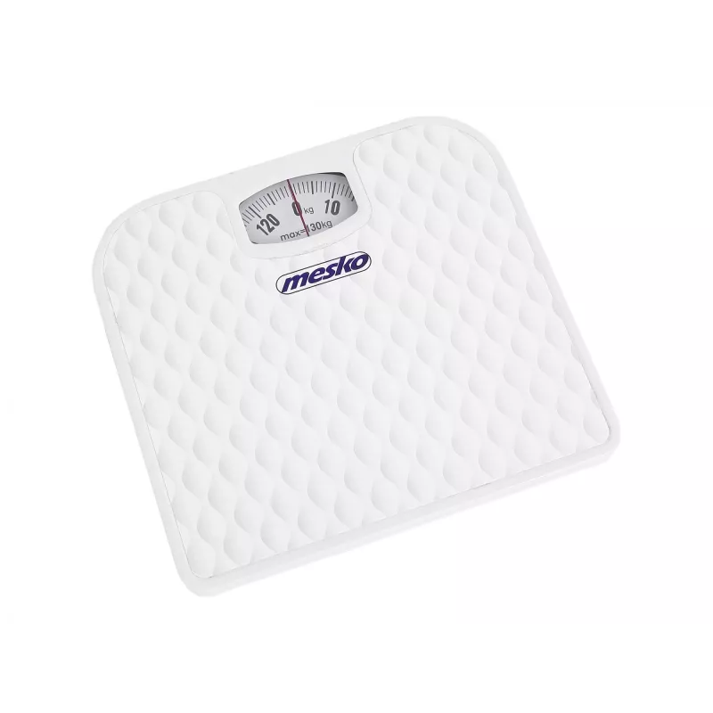 Mechanische Waage Mesko MS 8160 – Maximale Tragkraft 130 kg, Genauigkeit 1000 g, Weiß