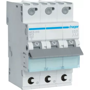 Hager MCS313 Leitungsschutzschalter C-Charakteristik 3-polig (MCS313)