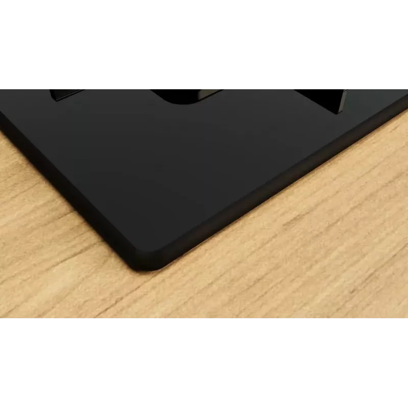 Einbau-Gaskochfeld Bosch Serie 2 POP6B6K30 60 cm, 4 Gaskochzonen, schwarzes Glaskeramik-Kochfeld, Drehknebelsteuerung