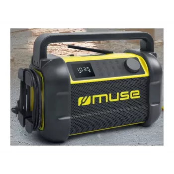 Tragbares Radio Muse M-928 BTY mit digitalem Tuner FM, 20W, USB-C, schwarz/gelb